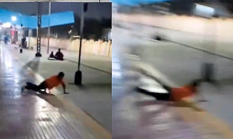 Viral Video: ಚಲಿಸುವ ರೈಲಿನಿಂದ ಬಿದ್ದ ಸ್ವಿಗ್ಗಿ ಡೆಲಿವರಿ ಬಾಯ್