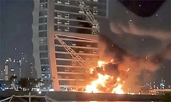 West Aida :‌ ದುಬೈನ ಬುರ್ಜ್ ಖಲೀಫಾ ಬಳಿ ಭಾರೀ ಸ್ಫೋಟ-ಆತಂಕದ ವಾತಾವರಣ