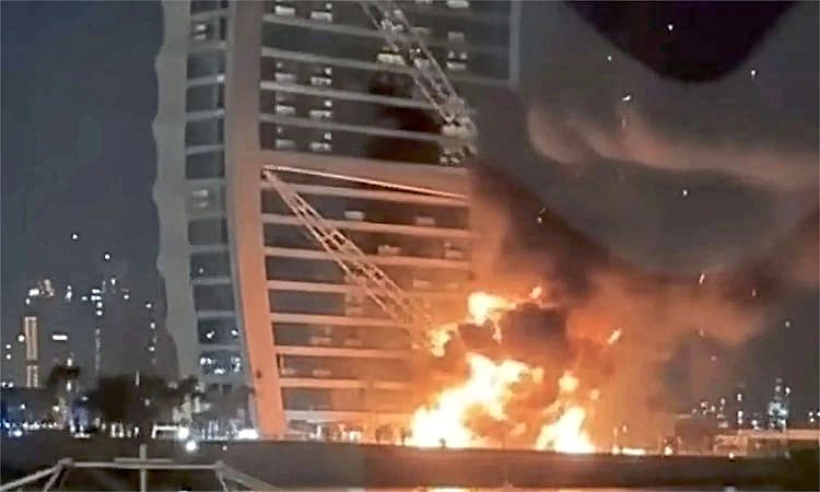 West Aida :‌ ದುಬೈನ ಬುರ್ಜ್ ಖಲೀಫಾ ಬಳಿ ಭಾರೀ ಸ್ಫೋಟ-ಆತಂಕದ ವಾತಾವರಣ