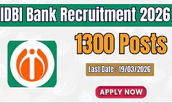 Recruitment: ಐಡಿಬಿಐ ಬ್ಯಾಂಕ್-‌ 1000ಕ್ಕೂ ಅಧಿಕ ಉದ್ಯೋಗಾವಕಾಶ- ಅರ್ಜಿ ಆಹ್ವಾನ