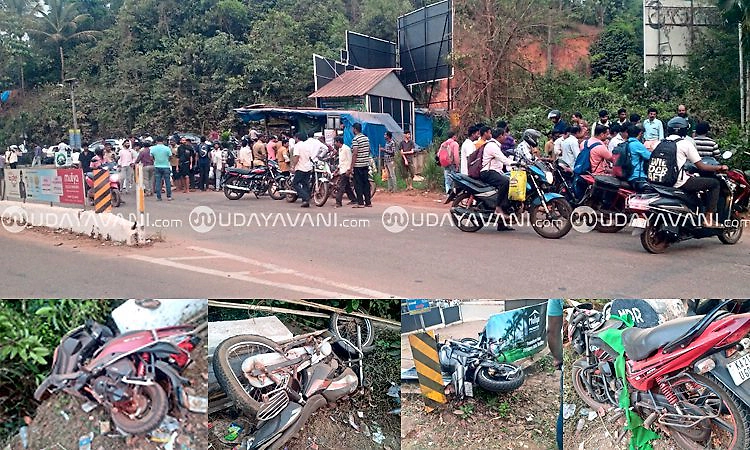 Puttur: ಸಂಟ್ಯಾರು: ಸರಣಿ ಅಪಘಾತ; ಏಳು ವಾಹನಗಳಿಗೆ ಢಿಕ್ಕಿ