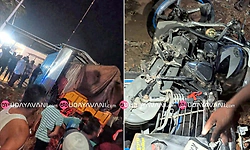 Kunigal: ಬೈಕ್‌ಗೆ ಢಿಕ್ಕಿ ಹೊಡೆದು ಅಂಗಡಿಗೆ ನುಗ್ಗಿದ ಕ್ಯಾಂಟರ್:‌ ಸವಾರ ಸ್ಥಳದಲ್ಲೇ ಸಾವು