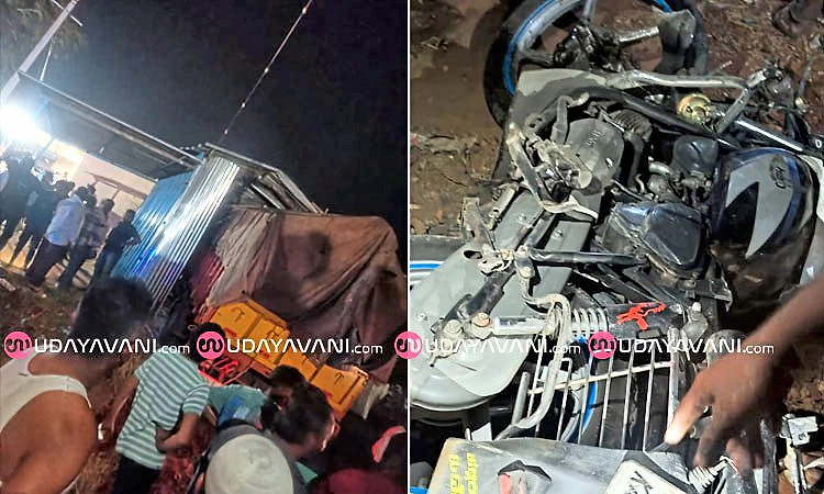 Kunigal: ಬೈಕ್‌ಗೆ ಢಿಕ್ಕಿ ಹೊಡೆದು ಅಂಗಡಿಗೆ ನುಗ್ಗಿದ ಕ್ಯಾಂಟರ್:‌ ಸವಾರ ಸ್ಥಳದಲ್ಲೇ ಸಾವು