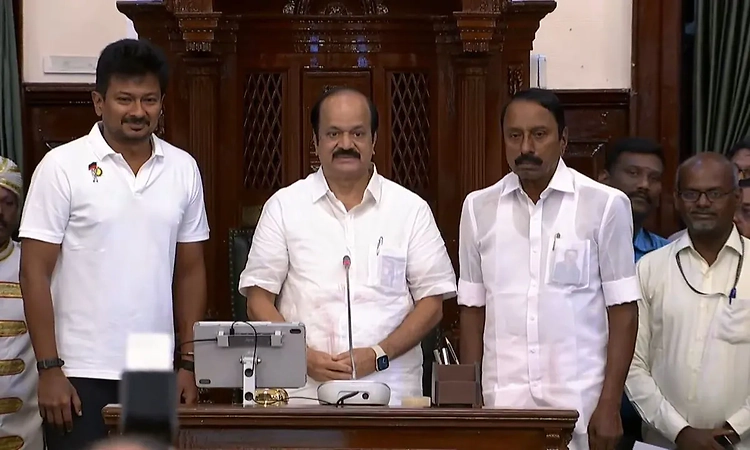 TVK legislator Prabhakar unanimously elected as TN Assembly Speaker