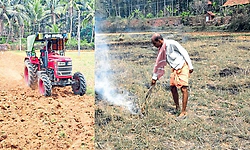 ಮಳೆ ನಿರೀಕ್ಷೆಯಲ್ಲಿ ಗದ್ದೆ ಹದ ಆರಂಭ