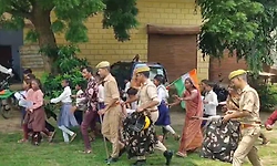 Video: Gen Alpha students protest in UP's Hamirpur, demand road to school