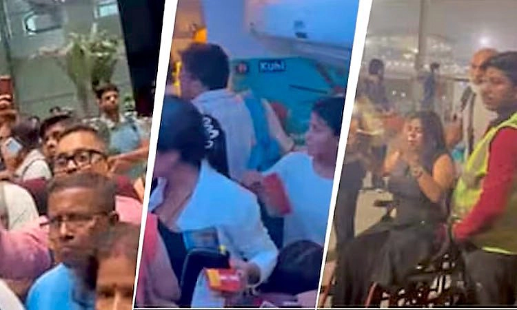 ಒಂದೇ ದಿನ 3 ವಿಮಾನ ಸೇವೆಗಳಲ್ಲಿ ವ್ಯತ್ಯಯ: ಪ್ರಯಾಣಿಕರ ಆಕ್ರೋಶ, ರನ್‌ವೇಯಲ್ಲೇ ಪ್ರತಿಭಟನೆ