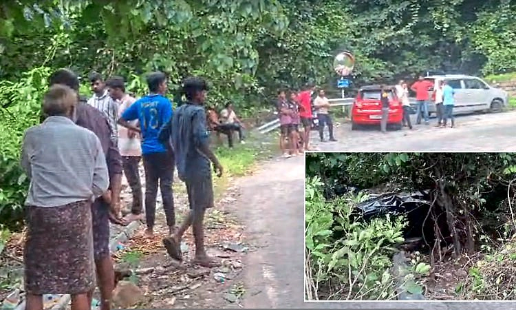 ಆಗುಂಬೆ ಘಾಟಿ: ಚಾಲಕನ ನಿಯಂತ್ರಣ ತಪ್ಪಿ 80 ಅಡಿ ಆಳದ ಕಂದಕಕ್ಕೆ ಬಿದ್ದ ತರಕಾರಿ ವಾಹನ