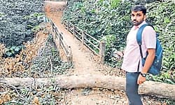 Goliangadi: ಹಂಜಾ- ಕಾರಿಮನೆ ಕಾಲು ಸಂಕ ಸಮಸ್ಯೆ: ಅಧಿಕಾರಿಗಳ ಭೇಟಿ