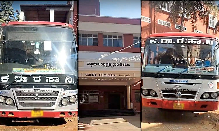 ಪರಿಹಾರ ನೀಡಲು ಸಾರಿಗೆ ಸಂಸ್ಥೆ ವಿಳಂಬ: ಚನ್ನರಾಯಪಟ್ಟಣದಲ್ಲಿ ಕೆಎಸ್‌ಆರ್‌ಟಿಸಿ ಬಸ್ ಸೀಜ್‌!