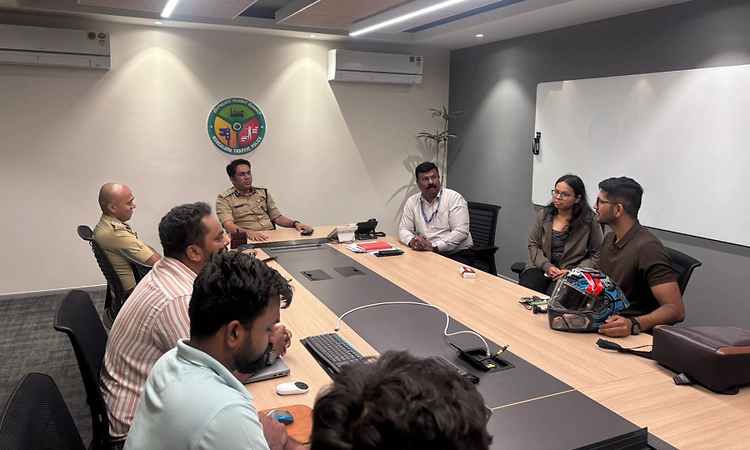 AI helmet prototype sparks road safety debate