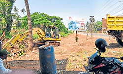 ಬಪ್ಪನಾಡು ಸರ್ವಿಸ್‌ ರಸ್ತೆ ಕಾಮಗಾರಿ ಆರಂಭ