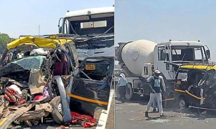 Maharashtra: ವ್ಯಾನ್ ಹಾಗೂ ಸಿಮೆಂಟ್ ಮಿಕ್ಸರ್ ನಡುವೆ ಭೀಕರ ಅಪಘಾತ... 11 ಮಂದಿ ಮೃತ್ಯು