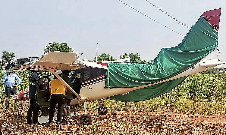 Trainer aircraft: Training plane crashes in the same area where Ajit Pawar's aircraft crashed...