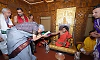 Udupi: Finance Minister Nirmala Sitharaman visits Sri Krishna Mutt, offers prayers and has darshan