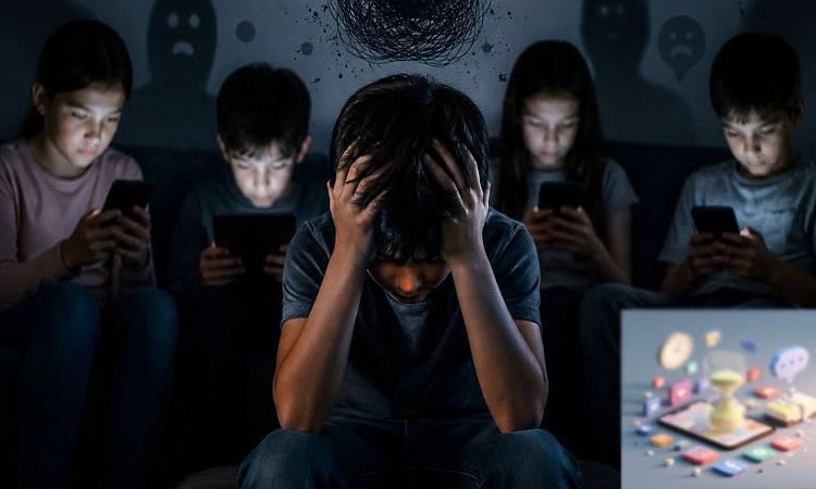 Kids on social media more than two hours a day at higher risk of mental illness