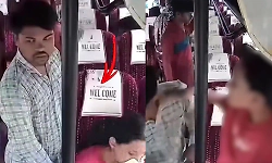 Young woman slaps man for alleged obscene behaviour on bus; incident caught on camera