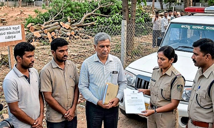 ಮೈಸೂರು ಕಂಬಳ ಜಾಗದಲ್ಲಿ ಮರ ಕಡಿತ: 3 ವಿರುದ್ಧ ಕೇಸ್‌