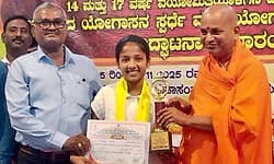 Thirthahalli: ರಾಷ್ಟ್ರಮಟ್ಟಕ್ಕೆ ಸತತ 3ನೇ ಬಾರಿ ಆಯ್ಕೆಯಾದ ವಾಗ್ದೇವಿಯ ಆದ್ಯಾ ಎ.ಹೆಚ್.