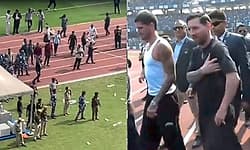 ಹತ್ತೇ ನಿಮಿಷಕ್ಕೆ ತೆರಳಿದ ಮೆಸ್ಸಿ..: ಕೋಲ್ಕತ್ತಾ ಸ್ಟೇಡಿಯಂನಲ್ಲಿ ಅಭಿಮಾನಿಗಳಿಂದ ದಾಂಧಲೆ