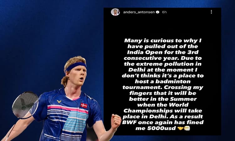Pollution forced me to pull out of India Open: World No.3 Antonsen