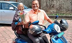 Madikeri: Son travels across the country on a scooter to fulfil his mother’s wish