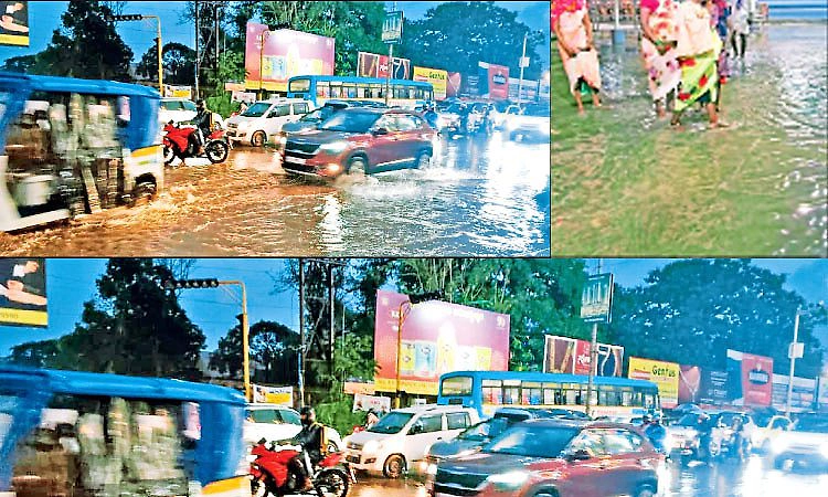 ಬಂಗಾಲಕೊಲ್ಲಿಯಲ್ಲಿ  ನಿಮ್ನ ಒತ್ತಡ : ದ. ಕ. ಜಿಲ್ಲೆಯ ಹಲವೆಡೆ ಗುಡುಗು ಸಹಿತ ಮಳೆ