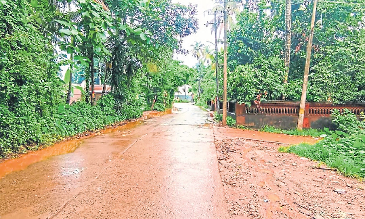 Haleangadi - ಇಂದಿರಾ ನಗರ ರಸ್ತೆ ಕೆಸರುಮಯ