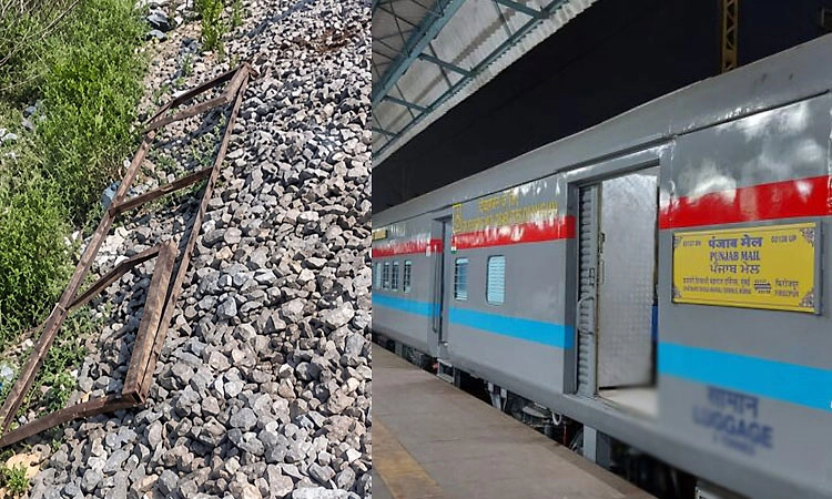 ರೈಲ್ವೆ ಹಳಿ ಮೇಲೆ ಕಬ್ಬಿಣದ ಫ್ರೇಮ್: ತಪ್ಪಿದ ಭಾರೀ ದುರಂತ!