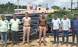 Holehonnuru: ಜಲ್ ಜೀವನ್ ಮಿಷನ್ ಪೈಪ್ ನ 18 ಬಂಡಲ್ ಕಳ್ಳತನ