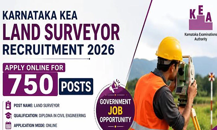 Recruitment: ಕರ್ನಾಟಕ ಪರೀಕ್ಷಾ ಪ್ರಾಧಿಕಾರ- 750 ಸರ್ವೇಯರ್‌ ಹುದ್ದೆಗೆ ಅರ್ಜಿ ಆಹ್ವಾನ