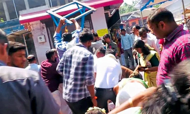 ಕೊಲ್ಲೂರು: ಲೈಟ್ ಸೆಟ್ ಬಿದ್ದು ವ್ಯಕ್ತಿಗೆ ಗಾಯ