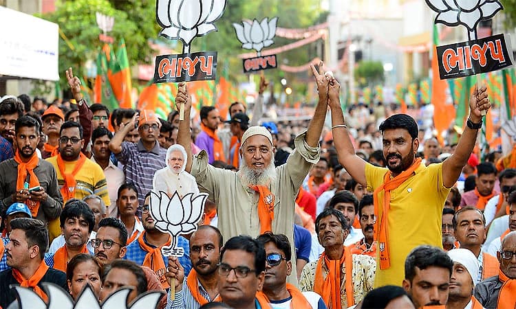 BJP-led NDA crosses majority mark of 122 seats in 243-member Bihar Assembly