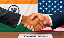 ಭಾರತ, ಅಮೆರಿಕ ನಡುವೆ ಶೀಘ್ರ ವ್ಯಾಪಾರ ಒಪ್ಪಂದ: ಸಚಿವಾಲಯ