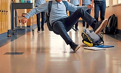 Sullia; ಶಾಲೆಯಲ್ಲಿ ಜಾರಿ ಬಿದ್ದು ವಿದ್ಯಾರ್ಥಿಗೆ ಗಾಯ