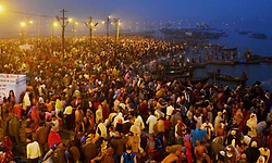 ಪ್ರಯಾಗ: ಮಾಘಮೇಳ ಕೊನೇ ದಿನ 21 ಲಕ್ಷ ಮಂದಿ ಪುಣ್ಯಸ್ನಾನ