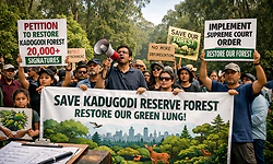 Forest citizens demand restoration of Kadugodi reserve forest