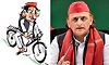 ಇಂಧನ ದರ ಏರಿಕೆ: ತನ್ನದೇ ಪಕ್ಷದ ಚಿಹ್ನೆ ತೋರಿಸಿ ಕೇಂದ್ರವನ್ನು ವ್ಯಂಗ್ಯವಾಡಿದ ಅಖಿಲೇಶ್ ಯಾದವ್
