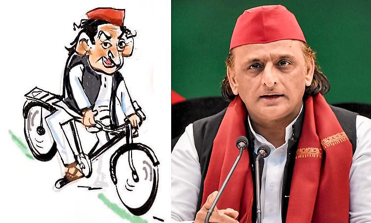 ಇಂಧನ ದರ ಏರಿಕೆ: ತನ್ನದೇ ಪಕ್ಷದ ಚಿಹ್ನೆ ತೋರಿಸಿ ಕೇಂದ್ರವನ್ನು ವ್ಯಂಗ್ಯವಾಡಿದ ಅಖಿಲೇಶ್ ಯಾದವ್
