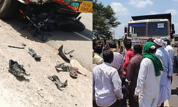 ಬೈಕ್‌ಗೆ ಟಿಪ್ಪರ್ ಡಿಕ್ಕಿ: ಇಬ್ಬರು ಸ್ಥಳದಲ್ಲೇ ಮೃತ್ಯು