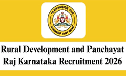 Recruitment: ಗ್ರಾಮೀಣಾಭಿವೃದ್ಧಿ ಮತ್ತು ಪಂಚಾಯತ್ ರಾಜ್ ಇಲಾಖೆ- 4 ಹುದ್ದೆಗೆ ಅರ್ಜಿ ಆಹ್ವಾನ