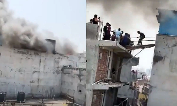 Noida: ಭೀಕರ ಅಗ್ನಿ ಅವಘಡ... ಇಬ್ಬರು ಸಾವು, 50ಕ್ಕೂ ಹೆಚ್ಚು ಕುಟುಂಬಗಳ ರಕ್ಷಣೆ
