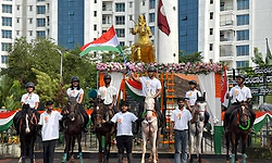 Freedom Ride 2026: Mangaluru Horse Riding Academy holds patriotic horseback walk