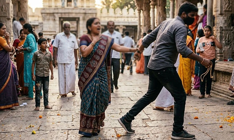 Kota: ದೇವಸ್ಥಾನದಲ್ಲಿ ವೃದ್ಧೆಯ ಕರಿಮಣಿ ಸರ ಕದ್ದ ಕಳ್ಳರು