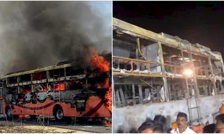 20 passengers burnt alive, 16 injured as bus catches fire in Jaisalmer; PM announces ex-gratia