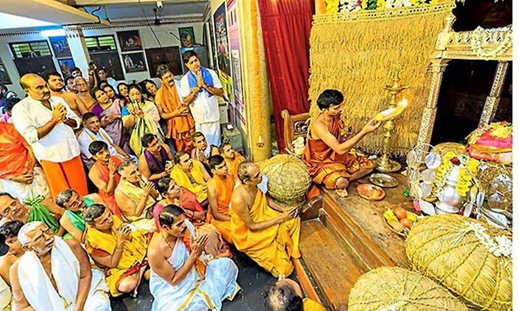 Dhanya Muhurta held as part of preparations for Shirur Math Paryaya at Udupi