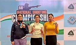 ರಾಷ್ಟ್ರೀಯ ಶೂಟಿಂಗ್ ಬಂಗಾರ ಗೆದ್ದ ಮನು, ಸಿಮ್ರನ್   