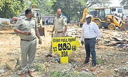 ಒತ್ತುವರಿ ತೆರವು: 82 ಕೋಟಿ ರೂ.ಮೌಲ್ಯದ ಬಿಡಿಎ ಜಾಗ ಮರುವಶ