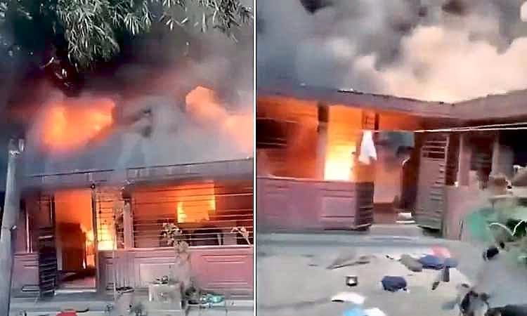 ಬಾಂಗ್ಲಾದಲ್ಲಿ ಮುಂದುವರಿದ ಹಿಂಸಾಚಾರ: ಹಿಂದೂ ಶಿಕ್ಷಕನ ಮನೆಗೆ ಬೆಂಕಿ!