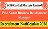 Recruitment: ಬಿಒಬಿ ಕ್ಯಾಪಿಟಲ್‌ ಮಾರ್ಕೆಟ್ಸ್-ವಿವಿಧ ಹುದ್ದೆಗಳಿಗೆ ಅರ್ಜಿ ಆಹ್ವಾನ